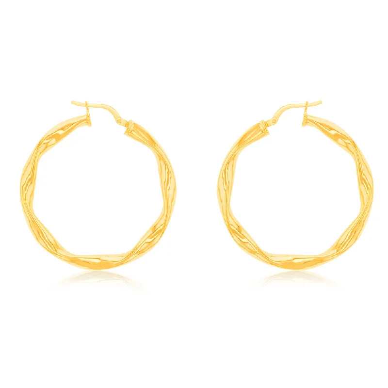 Earrings & Earrings for special occasions-9ct Yellow Gold Silverfilled Fancy Earrings