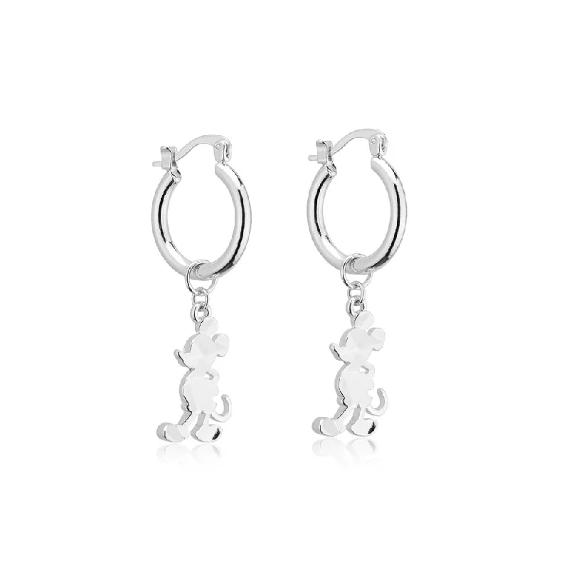 Earrings & Earrings for luxury brands-Disney Mickey Mouse Hoop Earrings