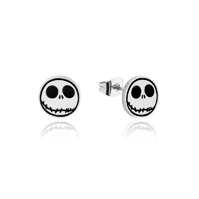 Earrings & Earrings for personalized gifts-Disney Stainless Steel Jack Skellington Stud Earrings