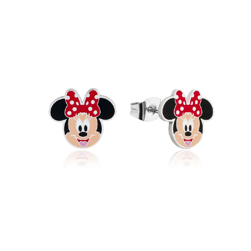 Earrings & Earrings with animal motifs-Disney Stainless Steel Minnie Stud Earrings