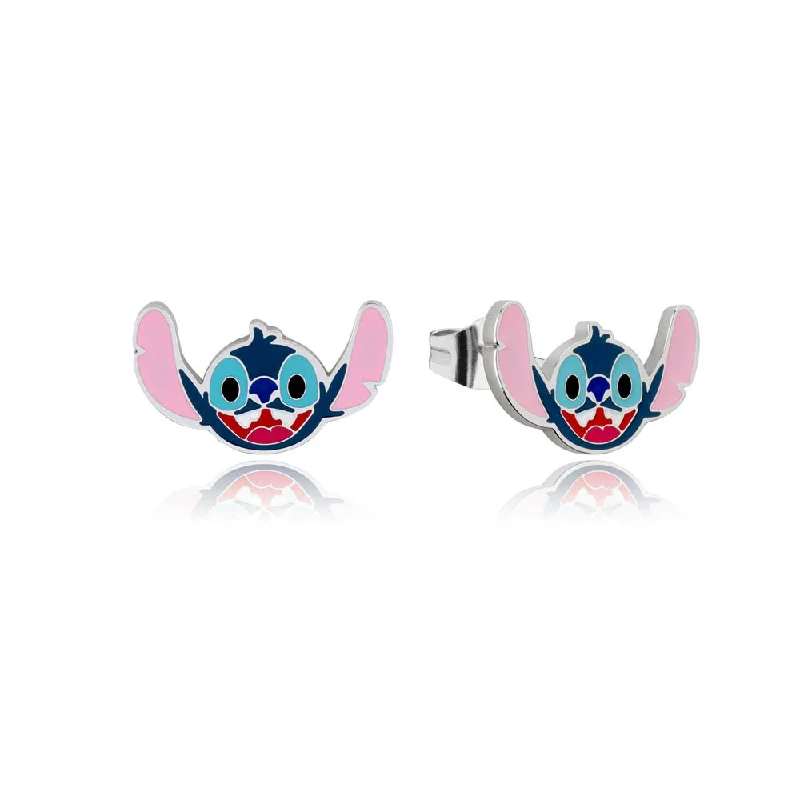 Earrings & Earrings for easy cleaning-Disney Stainless Steel Stitch Stud Earrings