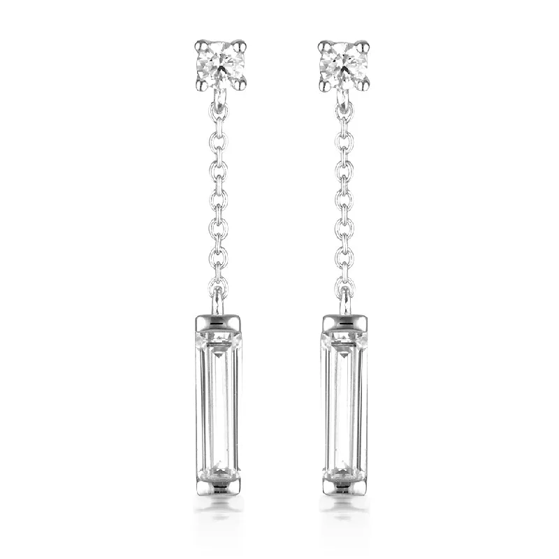 Earrings & Earrings for party nights-Georgini The Layered Edit Sterling Silver Tlieta Drop Earrings