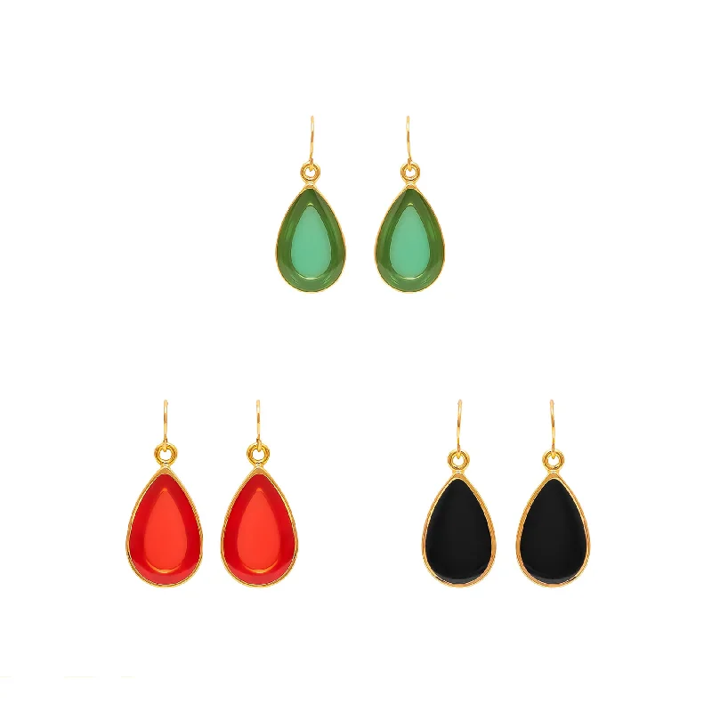 Earrings & Earrings with clay beads-Pack Of Three Earrings O10026