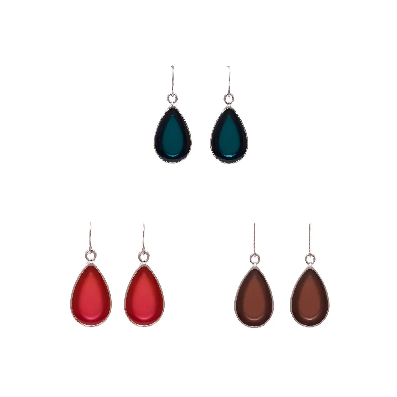 Earrings & Earrings for lightweight comfort-Pack Of Three Earrings O10034