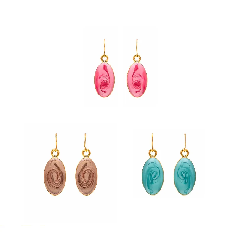 Earrings & Earrings with hypoallergenic materials-Pack Of Three Earrings O10045