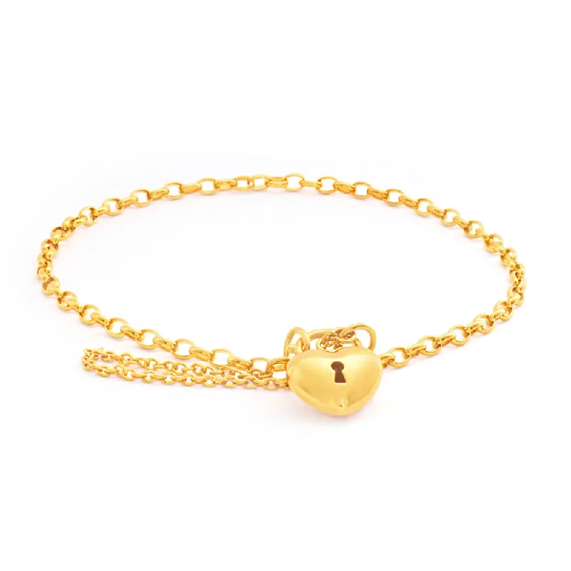 9ct Superb Yellow Gold Belcher Bracelet