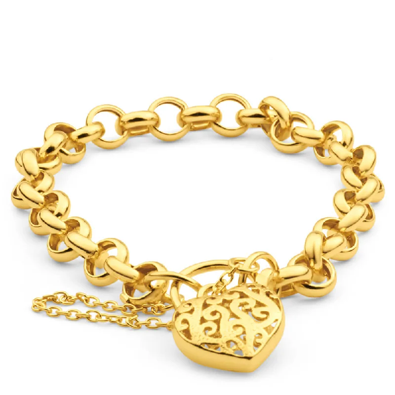 9ct Yellow Gold Belcher Bracelet