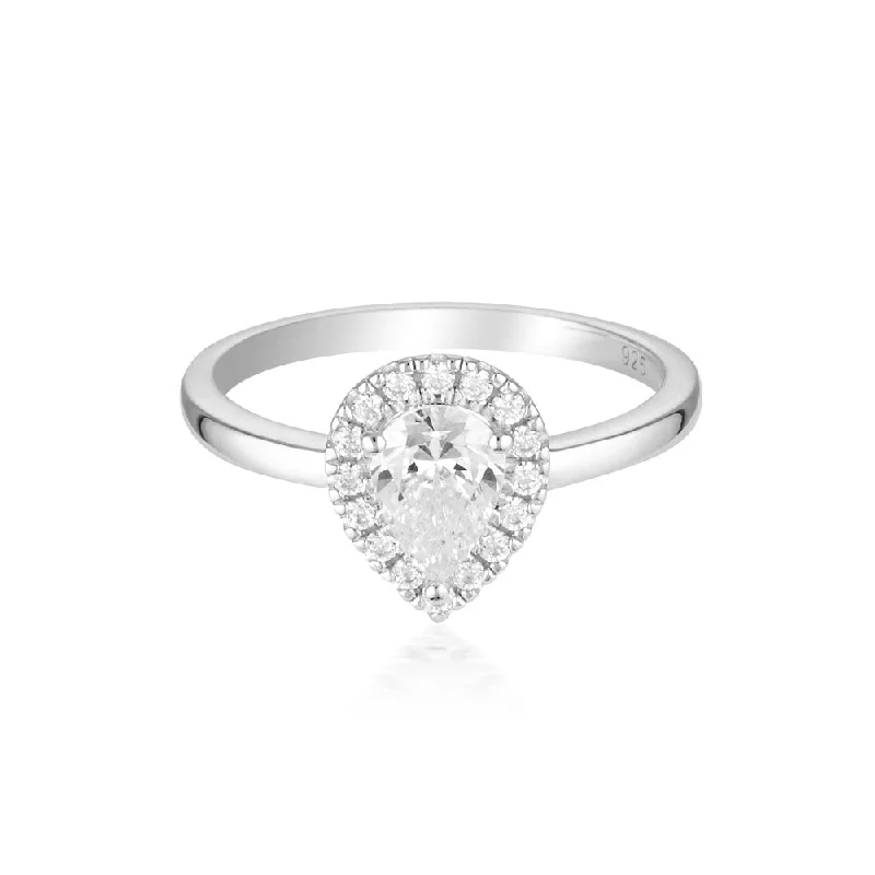 Georgini Luxe Sterling Silver Zirconia Splendore Ring