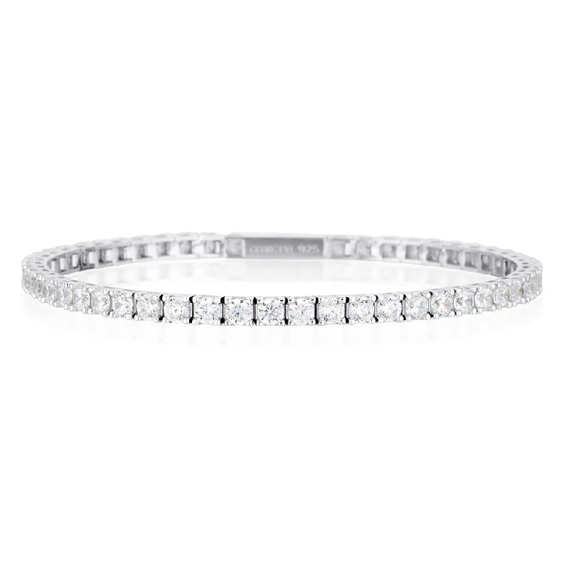 Georgini Sterling Silver Selena 3mm 19.5 cm Tennis Bracelet