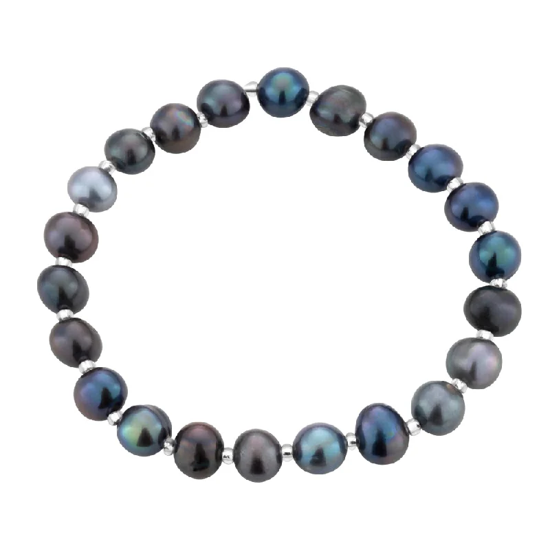 Grey 6-6.5 mm Freshwater Pearl Bracelet